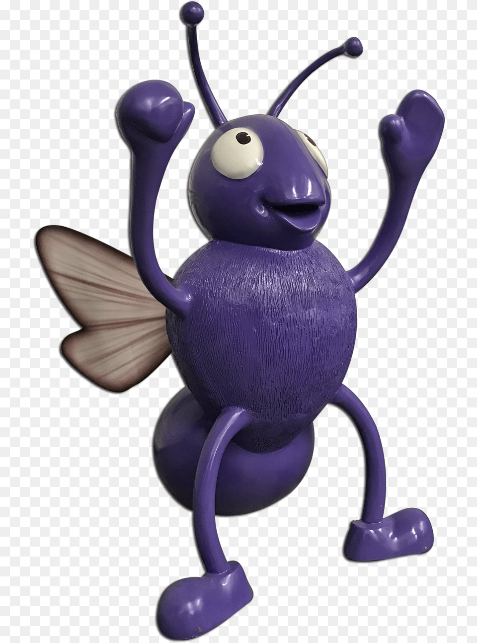 Purple Flying Bug Figurine, Toy, Animal, Ant, Insect Png Image