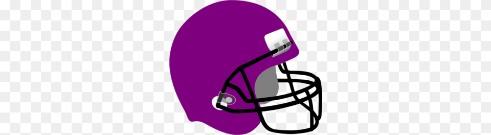 Purple Football Helmet Clipart Vector All About Clipart, Playing American Football, Person, American Football, Crash Helmet Png Image