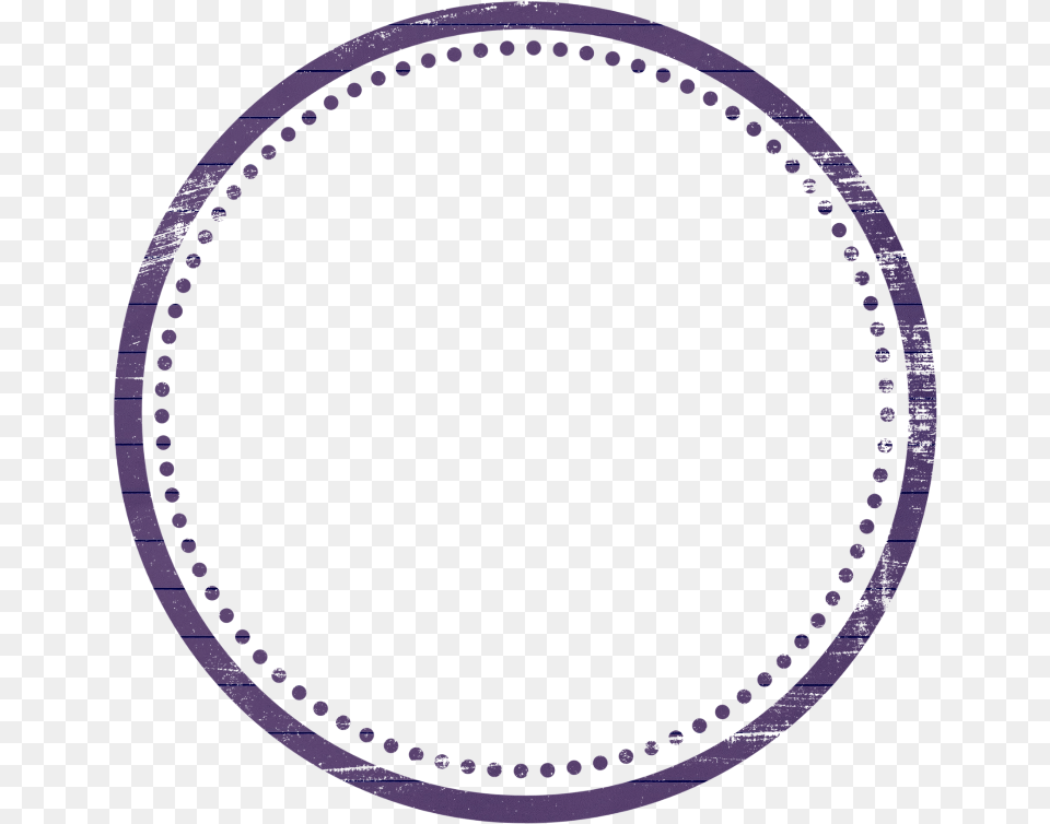 Purple Frame Circle Border Banner Circle Empty Stamp Logo, Oval Free Png Download