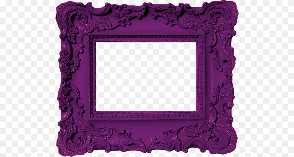 Purple Frame Most Beautiful Girly Purple Dark Color Pink Picture Frame Png Image