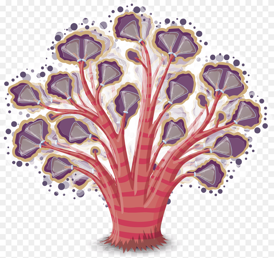 Purple Gas Fantasy Tree Clipart, Pattern, Art, Accessories, Graphics Free Png