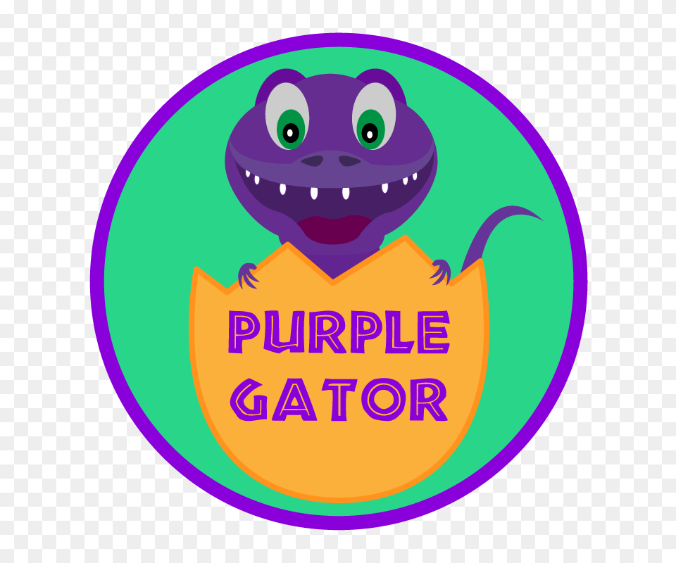 Purple Gator, Animal, Face, Head, Person Free Transparent Png
