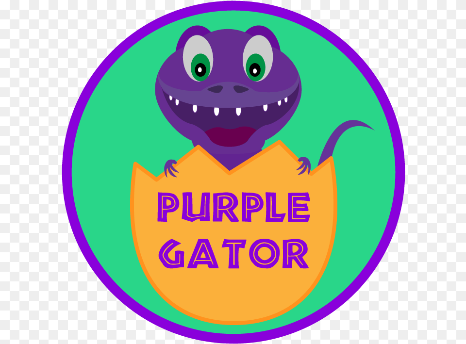 Purple Gator Purple Gator, Logo, Baby, Person, Animal Free Png