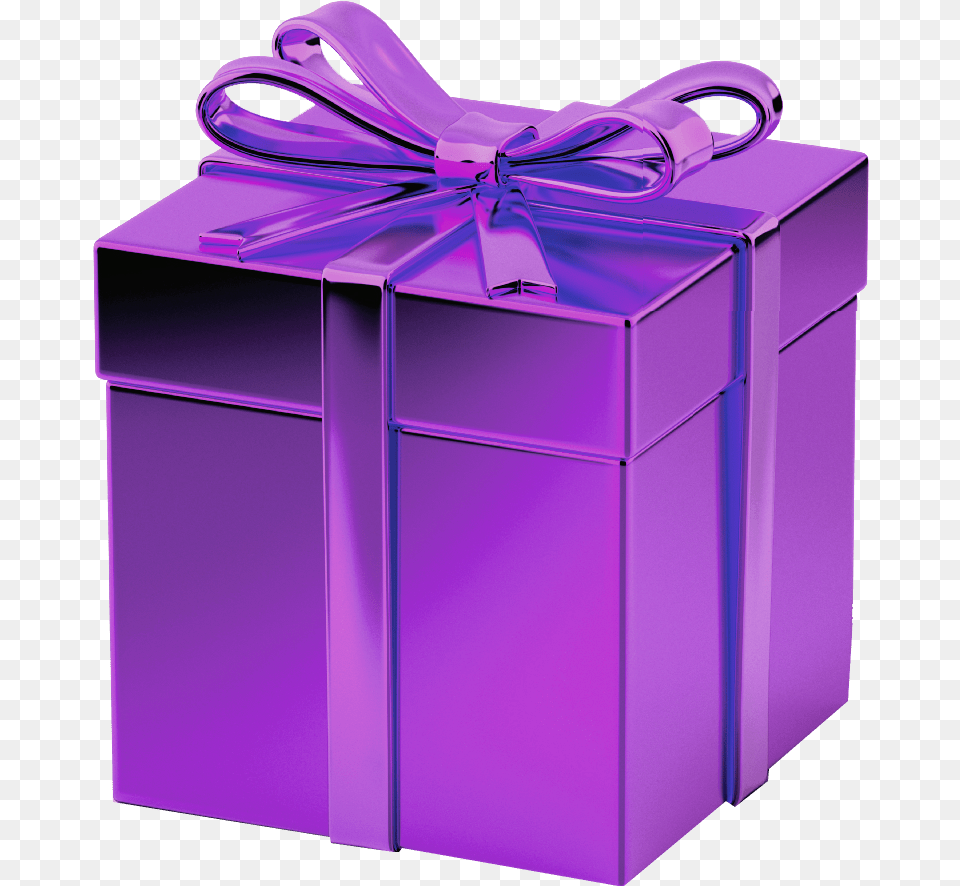 Purple Gift Box Background Purple Gift Box Free Transparent Png