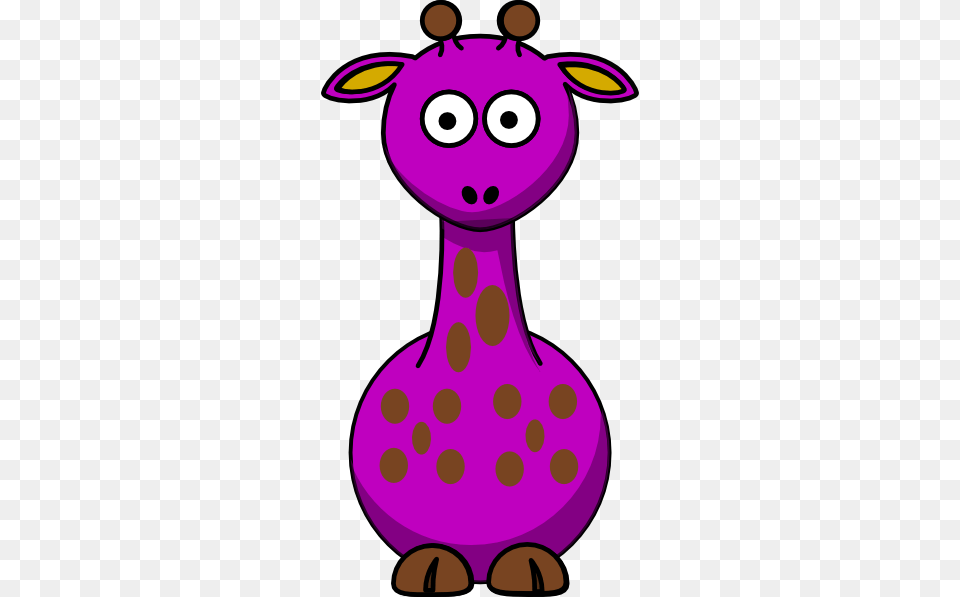 Purple Giraffe With Dots Fixed Nose Clip Art, Snowman, Snow, Winter, Outdoors Free Png Download