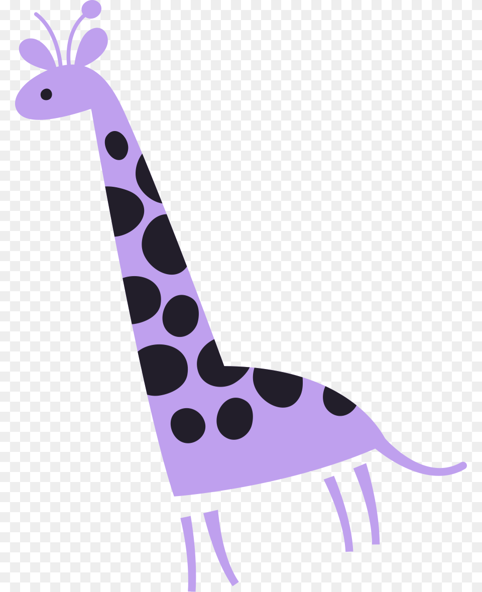 Purple Giraffes, Clothing, Hat, Party Hat, Animal Free Png Download