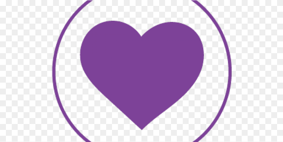 Purple Girly, Heart Free Png Download