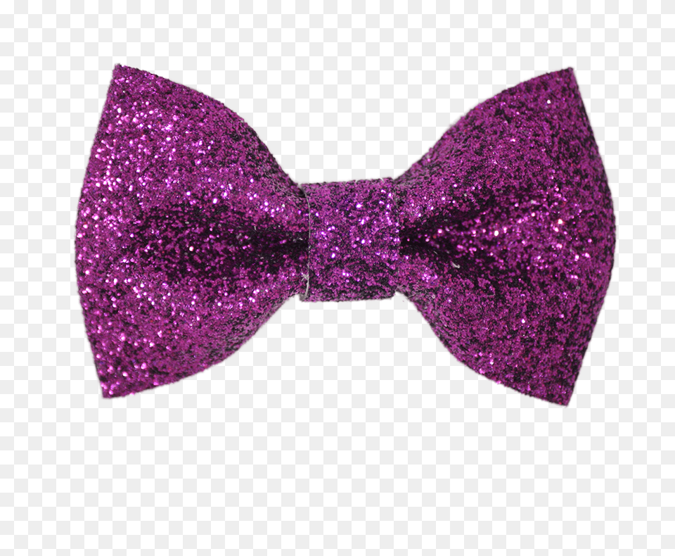 Purple Glitter Bow, Accessories, Formal Wear, Tie, Bow Tie Free Png Download
