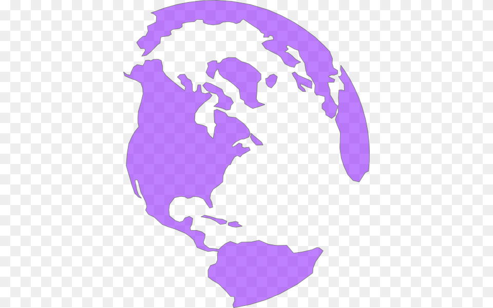Purple Globe Globe Clipart Black And White, Astronomy, Outer Space, Planet, Baby Png Image