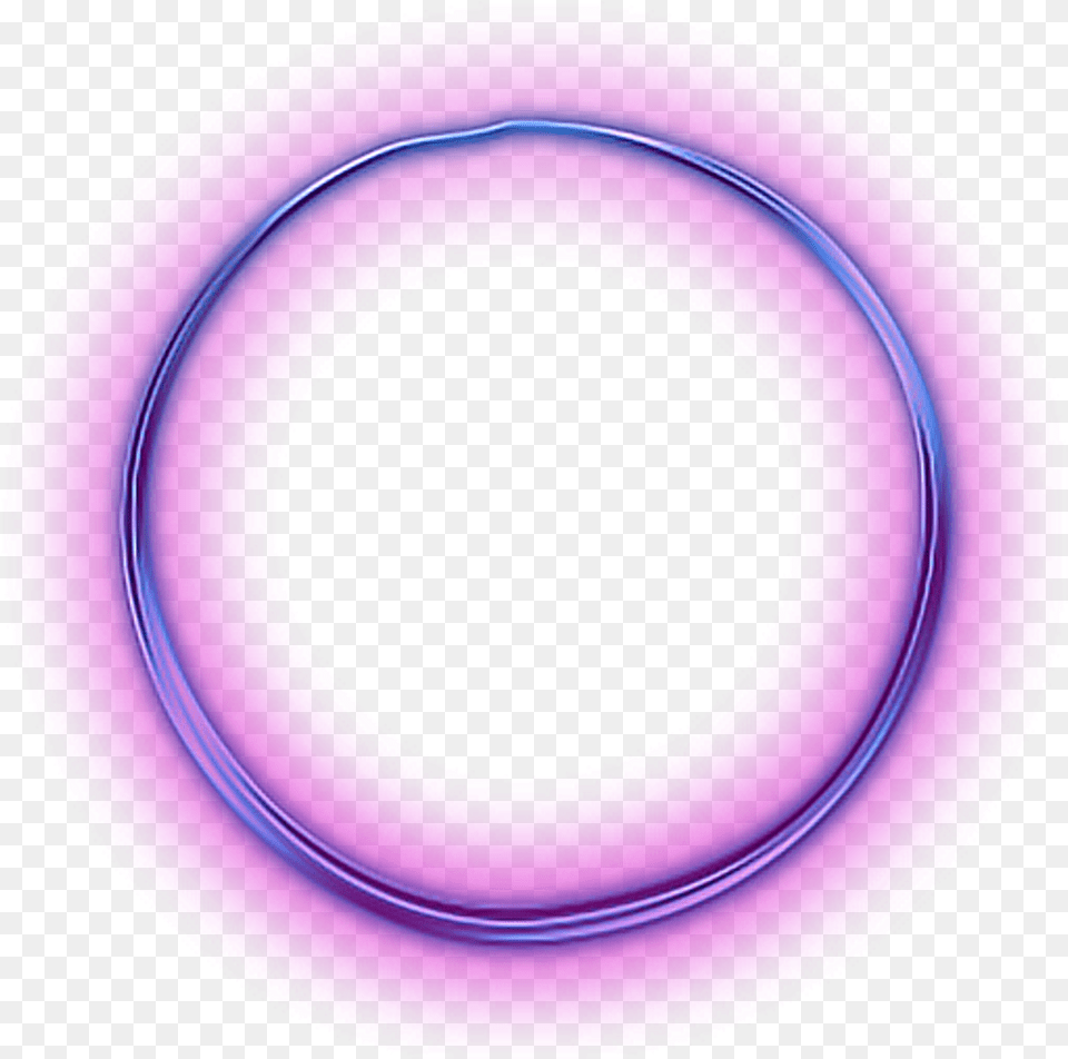 Purple Glowing Circle Sticker Design For Picsart, Light Free Png
