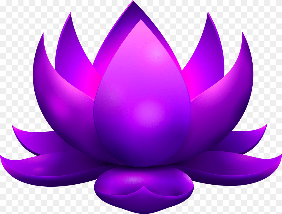 Purple Glowing Lotus Clip Art Imageu200b Gallery Free Png Download