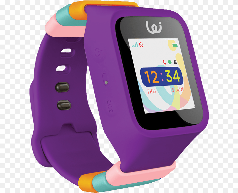 Purple Gps Wrist Watch For Children Igps Wizard Watch, Wristwatch, Arm, Body Part, Person Free Transparent Png