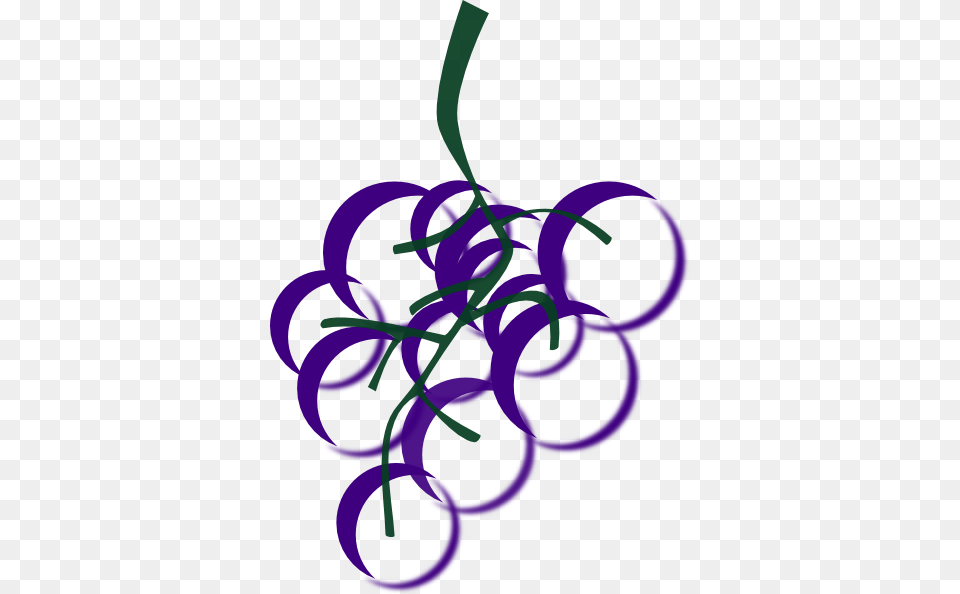 Purple Grapes Filled Clip Art, Food, Fruit, Plant, Produce Png Image