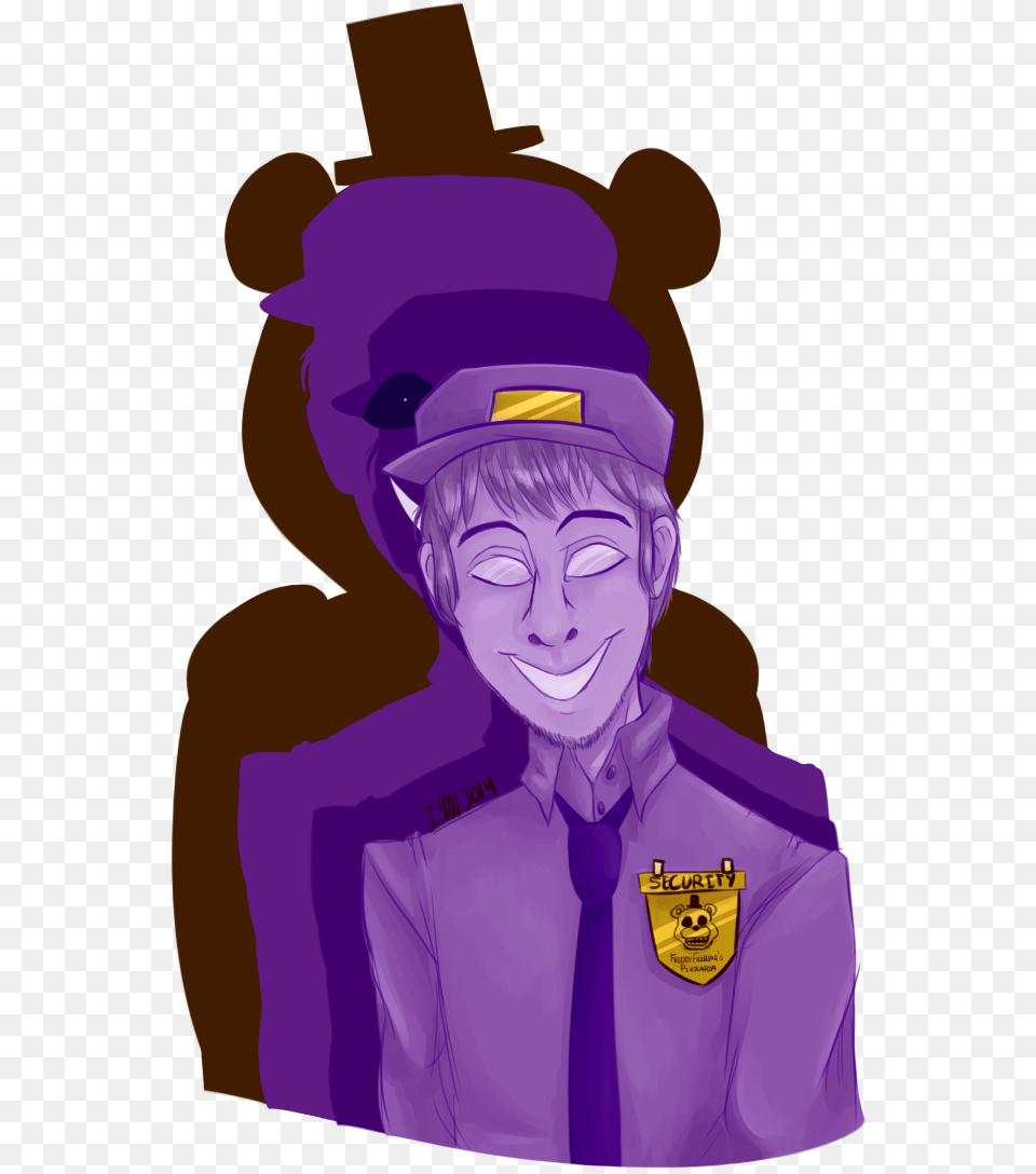 Purple Guy Golden Freddy Cartoon, Person, Man, Male, Adult Free Png