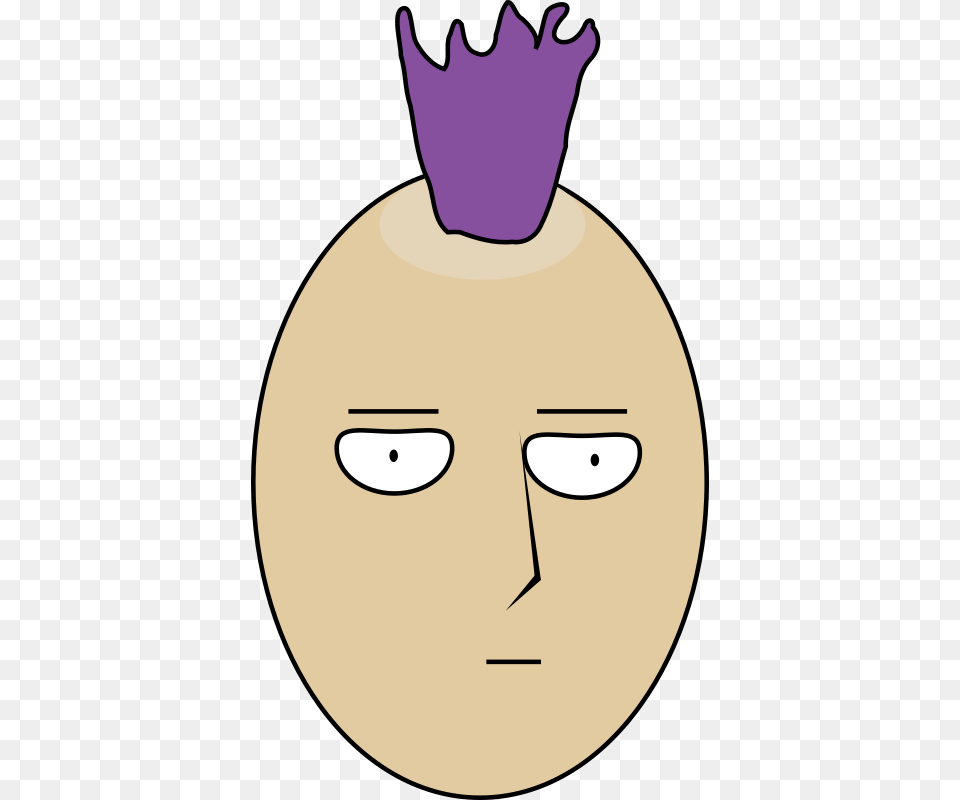 Purple Hair Man Mohawk Clipart, Food, Produce Free Transparent Png