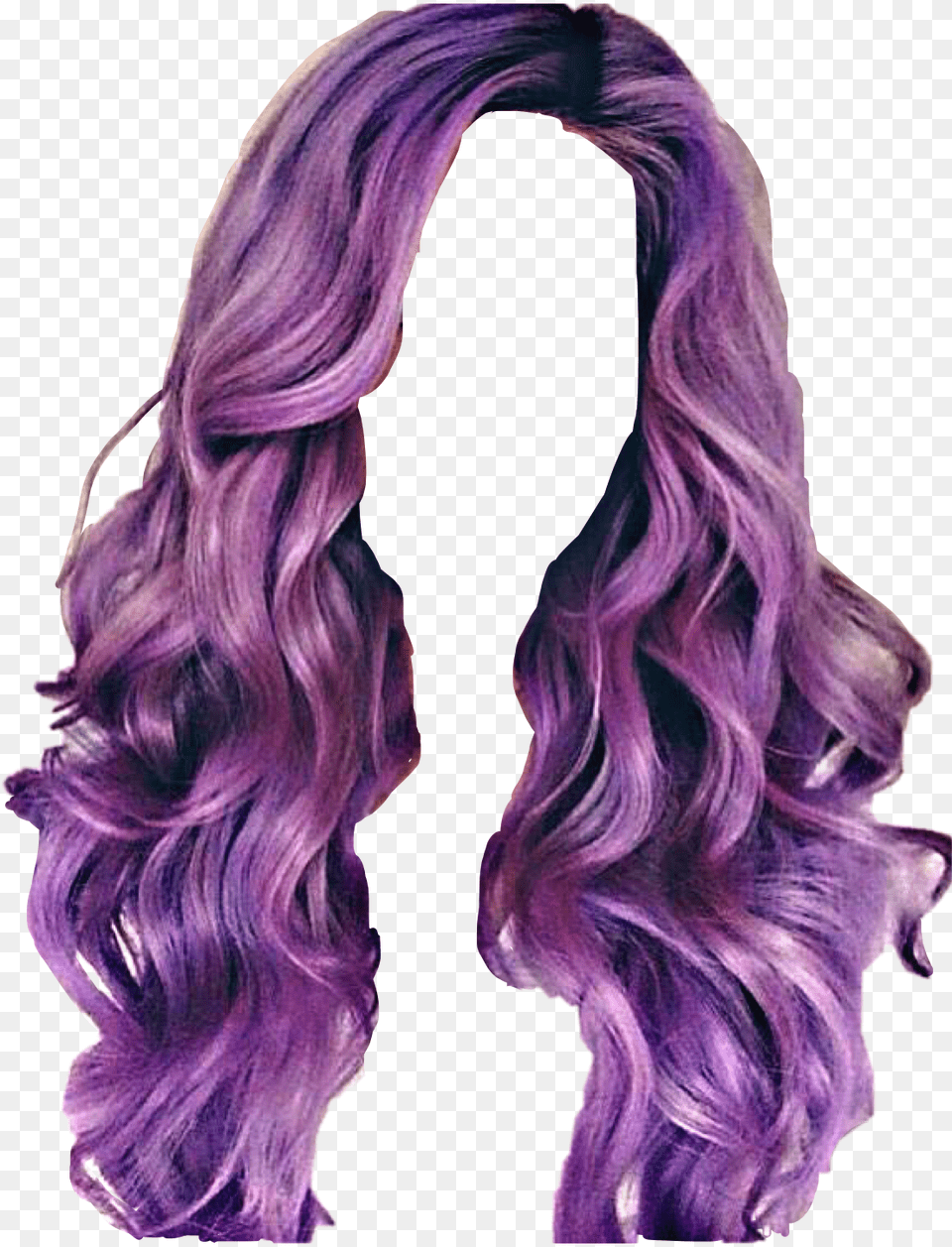 Purple Hair Wig Freetoedit Blonde Purple Pastel Extensions, Adult, Female, Person, Woman Png