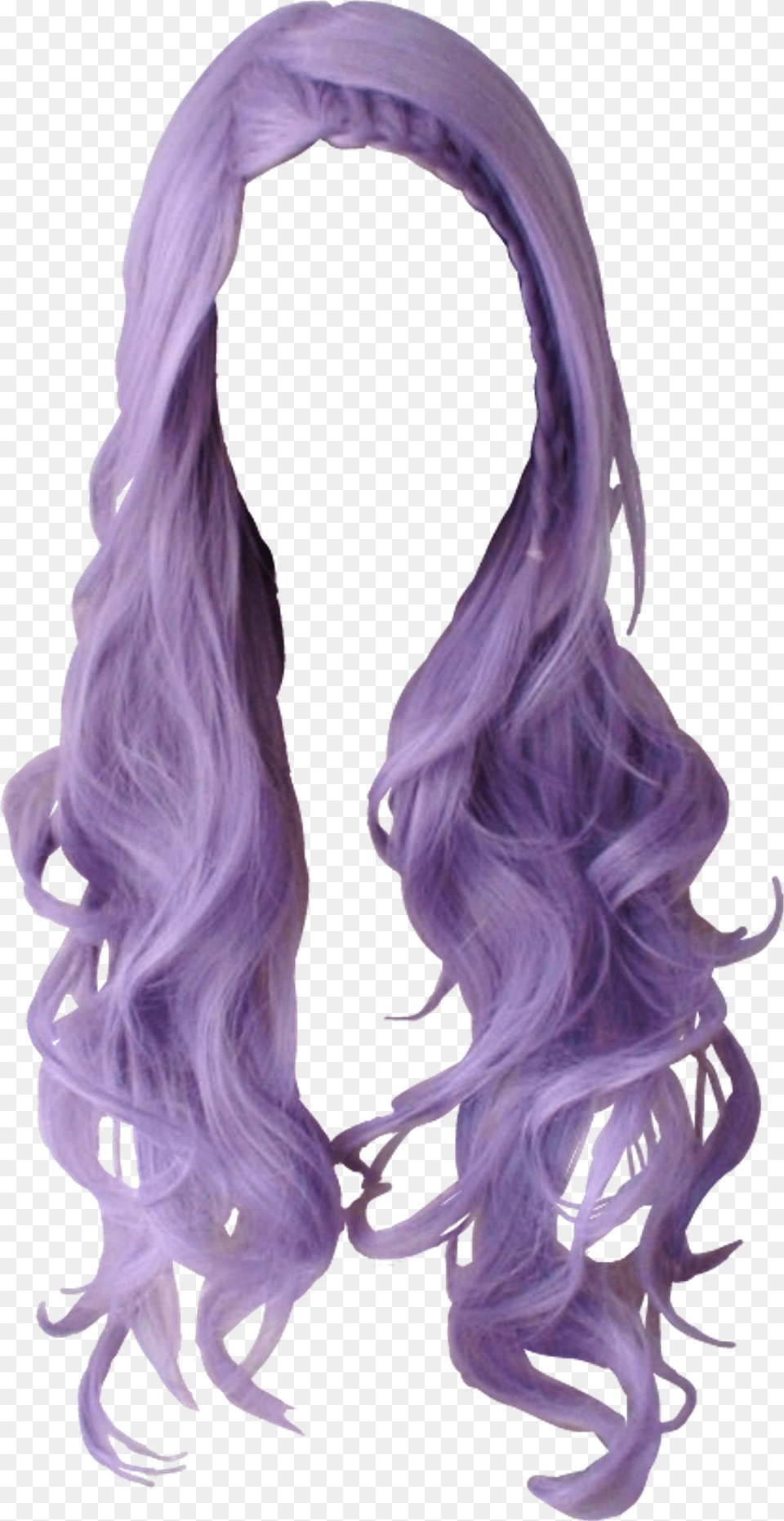 Purple Hair Wig Transparent, Adult, Female, Person, Woman Free Png