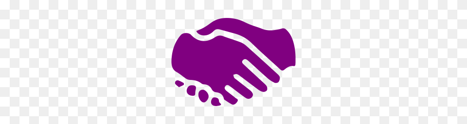 Purple Handshake Icon Free Png
