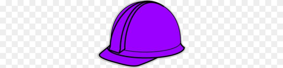 Purple Hard Hat Clip Art, Baseball Cap, Cap, Clothing, Hardhat Png Image