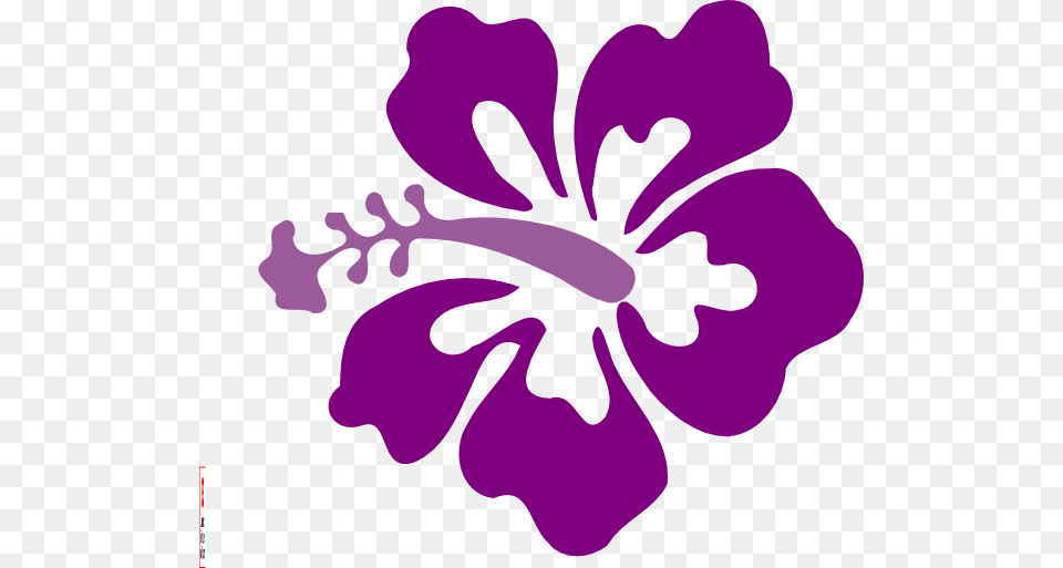 Purple Hawaiian Flower Clipart, Hibiscus, Plant Png Image