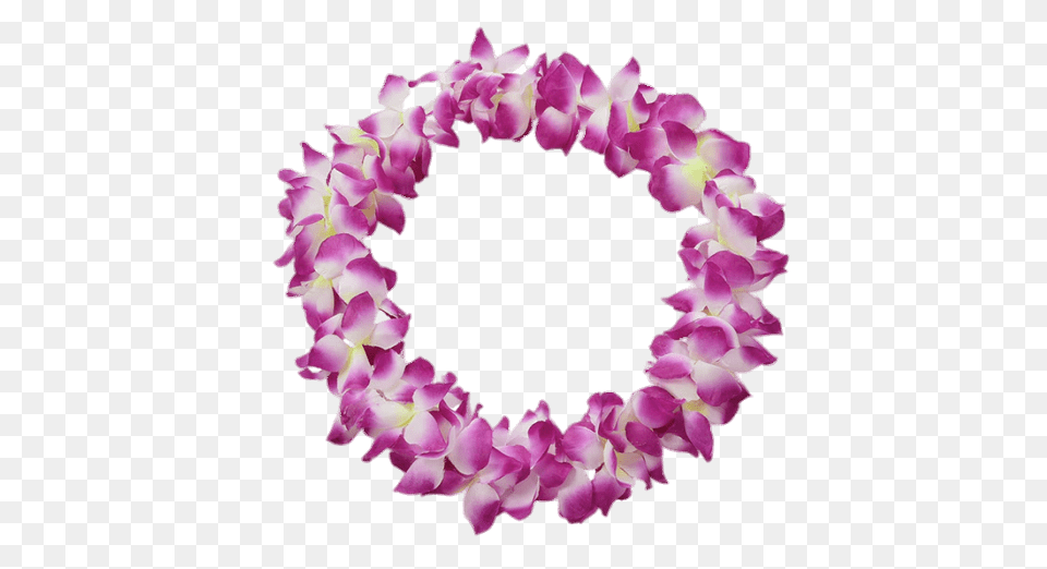 Purple Hawaiian Flower Necklace, Accessories, Flower Arrangement, Ornament, Plant Png