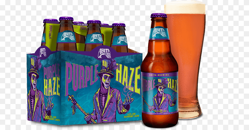 Purple Haze Lager Purple Haze Raspberry Lager, Alcohol, Beer, Beer Bottle, Beverage Free Png Download
