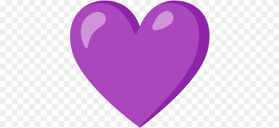 Purple Heart Emoji Emoji Corazon Morado, Balloon Free Png