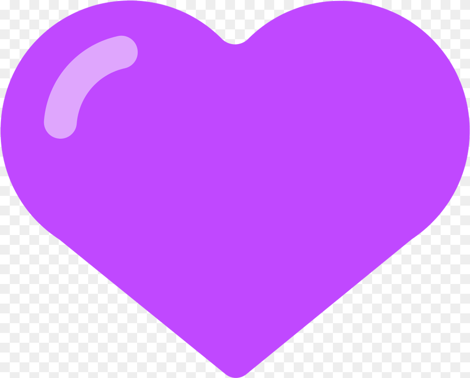 Purple Heart Emoji For Facebook Email Sms Id Lilas, Balloon Free Png Download