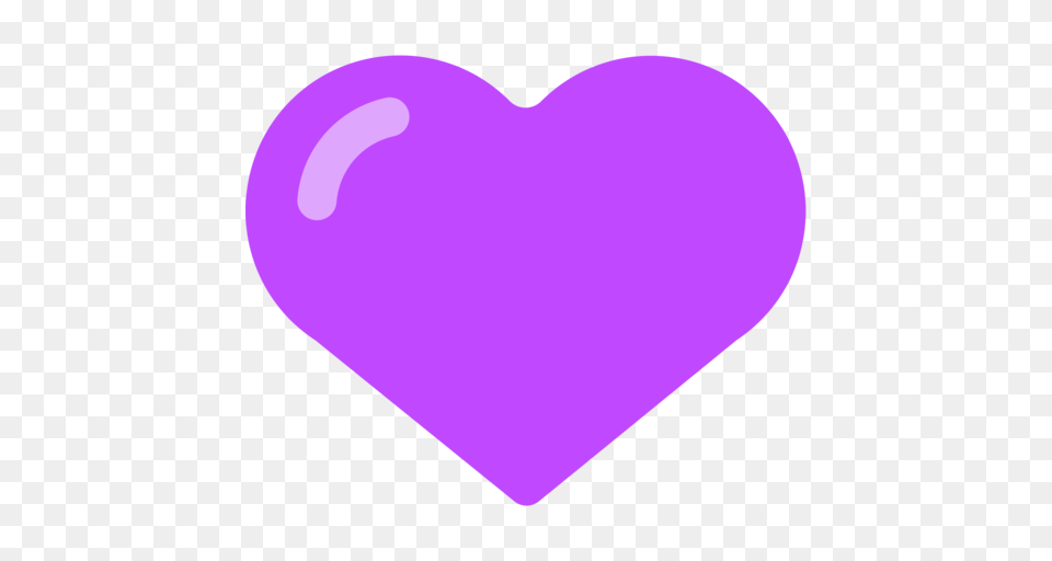 Purple Heart Emoji Simple Free Png