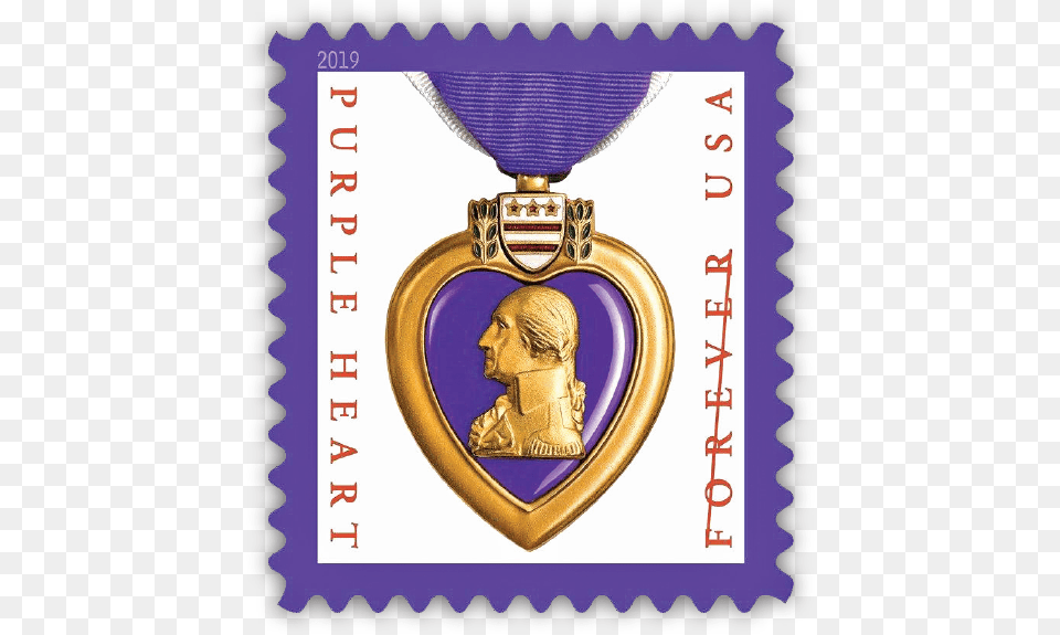 Purple Heart Forever Stamp Gets A New Look Purple Heart Stamp 2019, Accessories, Adult, Female, Person Png Image