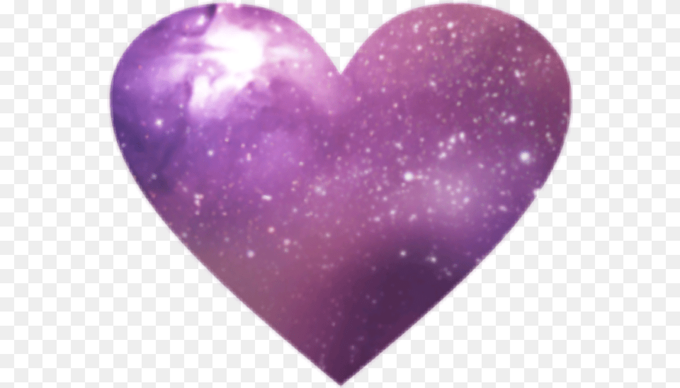 Purple Heart Galaxy Hearts Cute Pink Purple Galaxy Hearts, Accessories, Gemstone, Jewelry, Balloon Free Png Download
