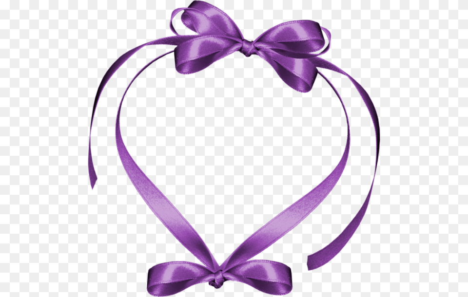 Purple Heart Hearts Heart Love Bow Ribbon Coeur, Accessories, Formal Wear, Tie, Jewelry Free Png