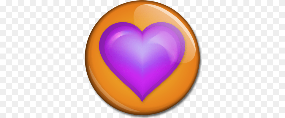 Purple Heart Orange And Purple Love Purple And Oragnge Heart, Balloon, Disk Png