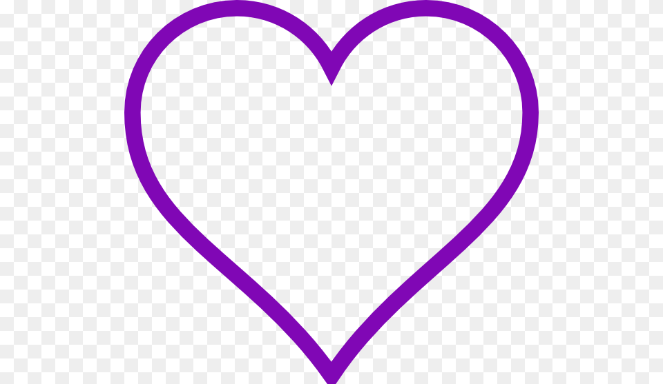 Purple Heart Outline Clip Art Free Png