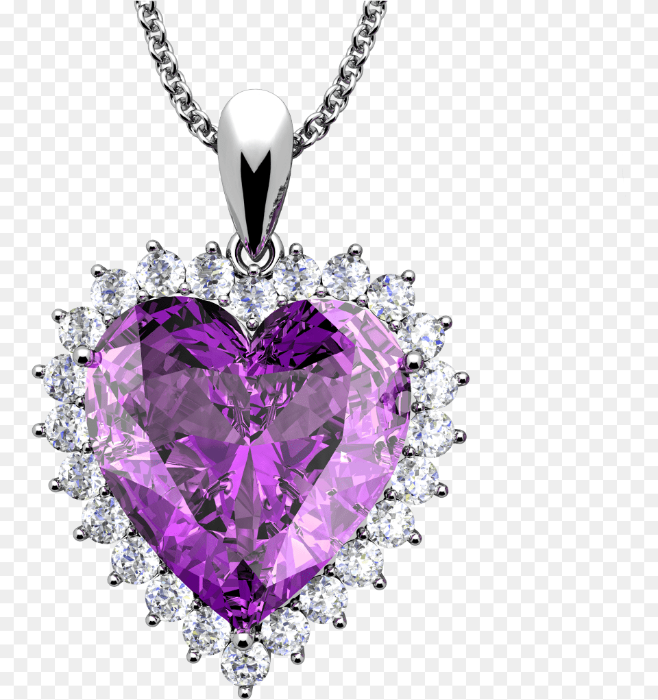 Purple Heart Solid, Accessories, Jewelry, Necklace, Gemstone Free Png
