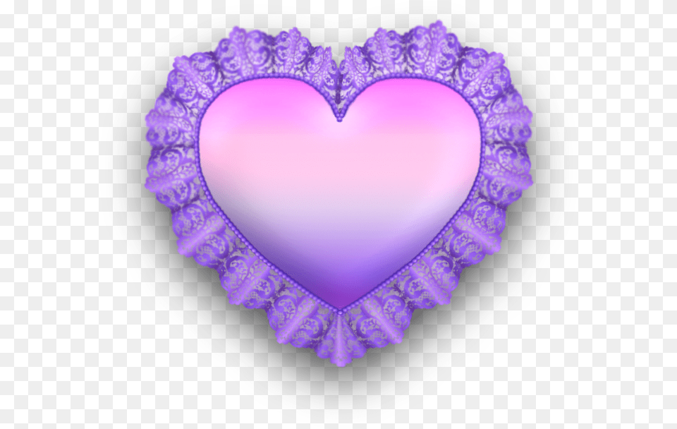 Purple Heart Valentines Day Clipart Dont Break My Lace Heart, Diaper Free Png