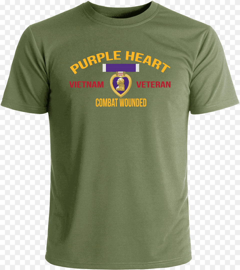 Purple Heart Vietnam Veteran T Shirt Us Navy Seabees T Shirts, Clothing, T-shirt Free Png