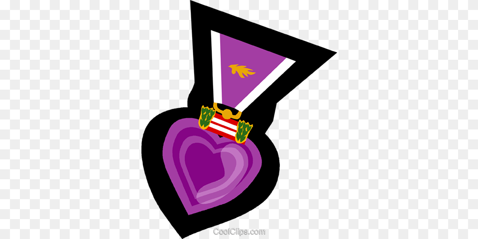 Purple Heart War Medal Royalty Free Vector Clip Art Illustration, Graduation, People, Person Png Image