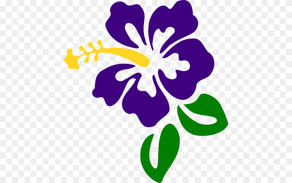 Purple Hibiscus Clip Art, Flower, Plant Free Png