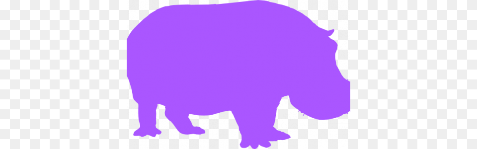 Purple Hippo Clip Art Uk Da, Animal, Mammal, Wildlife, Baby Free Png