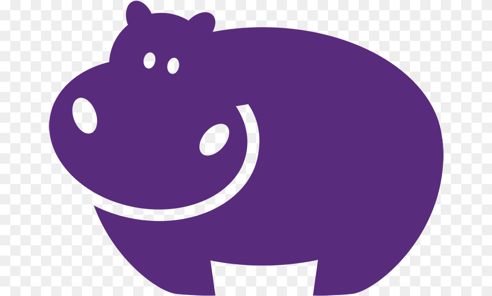 Purple Hippopotamus, Animal, Bear, Mammal, Wildlife Free Transparent Png