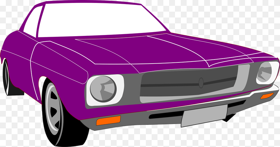 Purple Holden Kingswood 1976 Clipart, Car, Coupe, Sports Car, Transportation Png Image