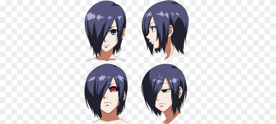 Purple Hues Which Match Her Hair Tokyo Ghoul Touka Eyes, Adult, Publication, Person, Woman Png Image