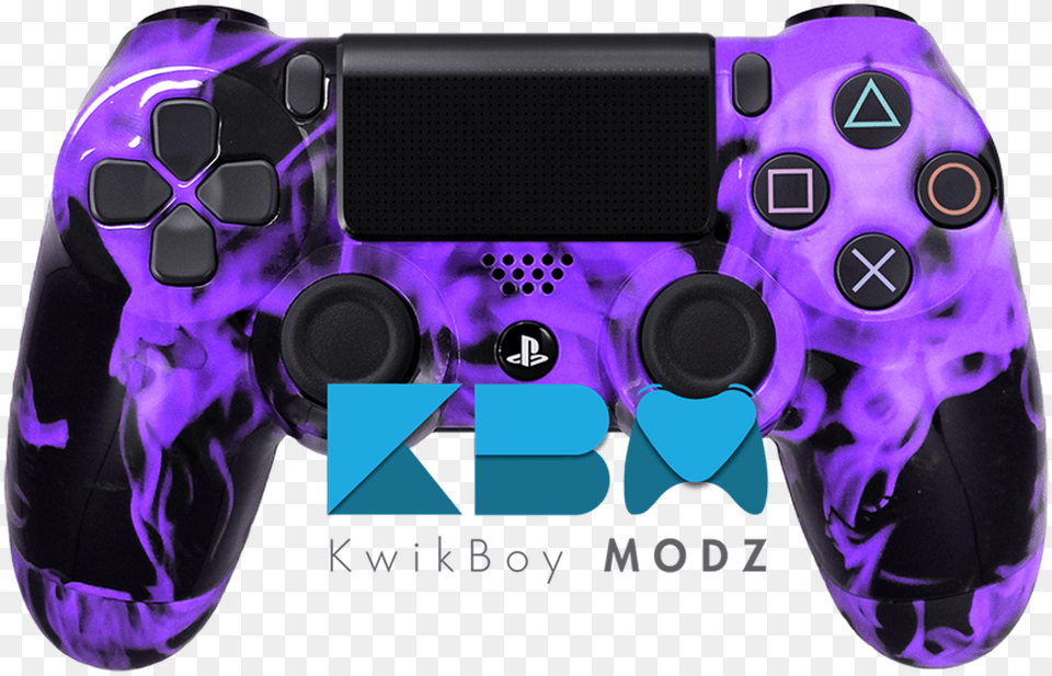 Purple Inferno Custom Ps4 Controller Kwikboy Modz, Electronics, Joystick Free Png Download