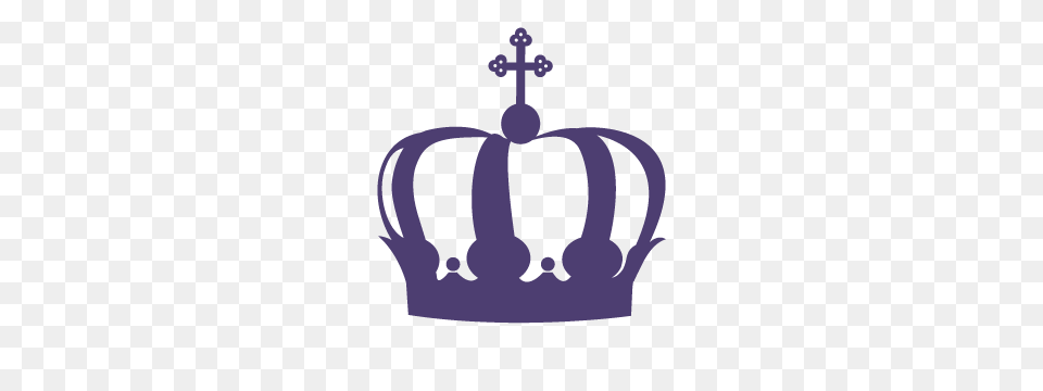 Purple King Crown, Accessories, Jewelry, Cross, Symbol Free Png Download