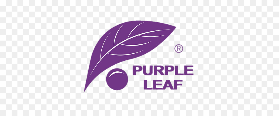 Purple Leaf Logo, Plant, Advertisement, Fish, Animal Png Image