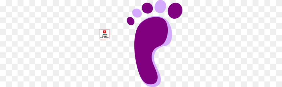 Purple Left Footprint Clip Art Free Png