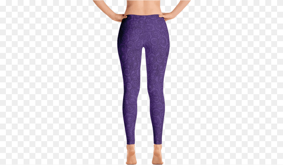 Purple Leggings In Burn Out Effect Las 7 Chakras Mandalas, Clothing, Hosiery, Pants, Tights Png