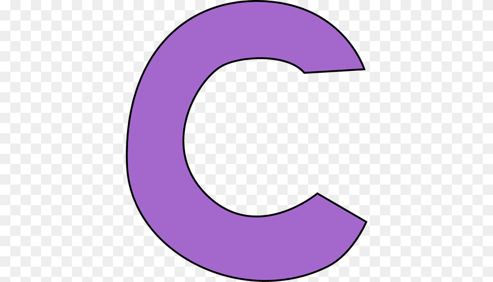 Purple Letter C Clip Art, Symbol, Number, Text Free Png