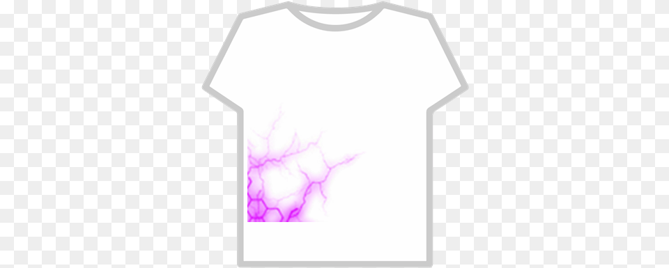 Purple Lightning Crack Effect T Shirt Roblox Slendytubbies, Clothing, T-shirt, Stain Free Png Download
